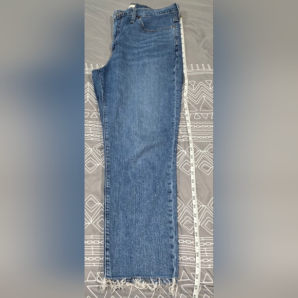 Madewell The Perfect Vintage High Waisted Straight Leg Jean Size 32 - Picture 2 of 8